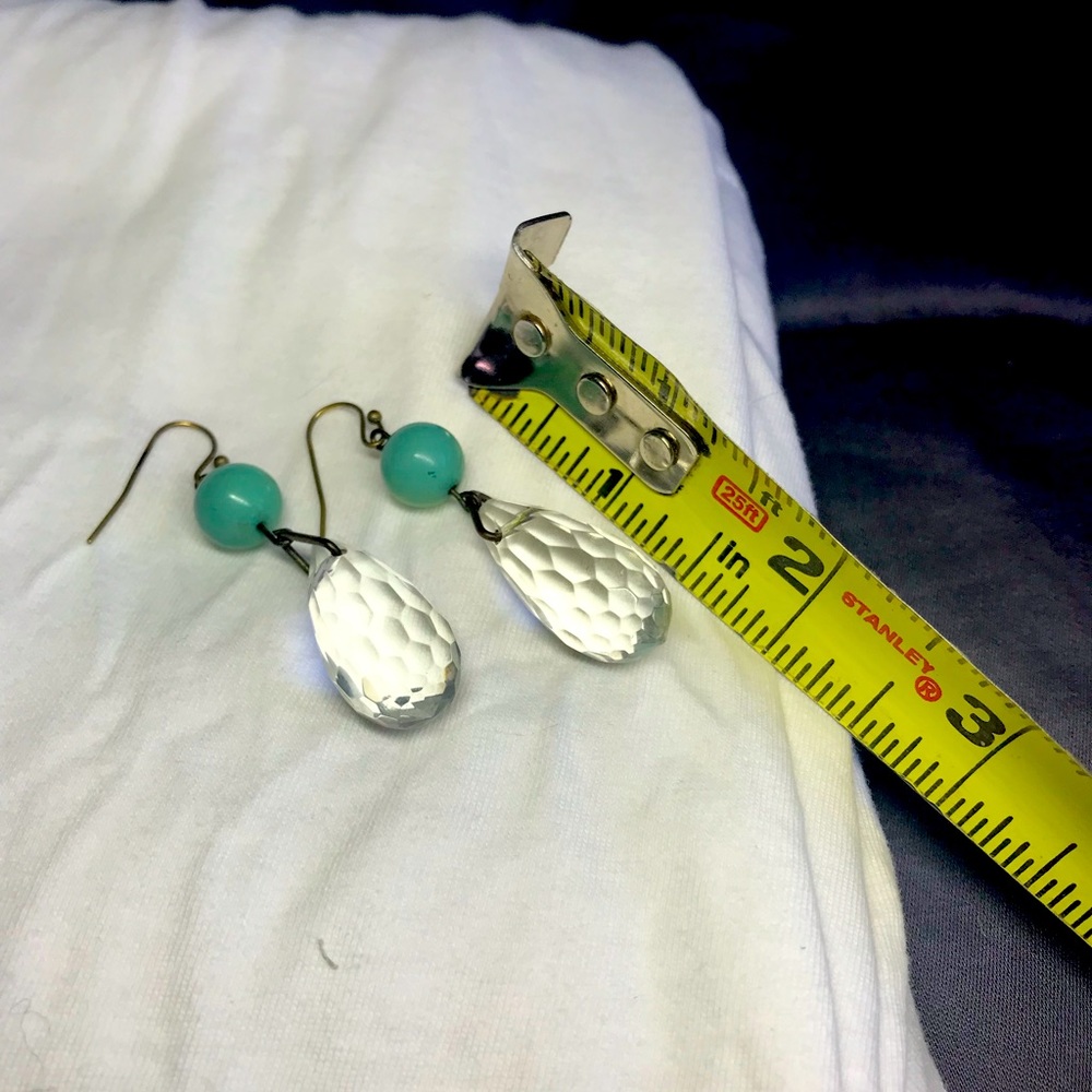 Artisan crystal briolette earrings